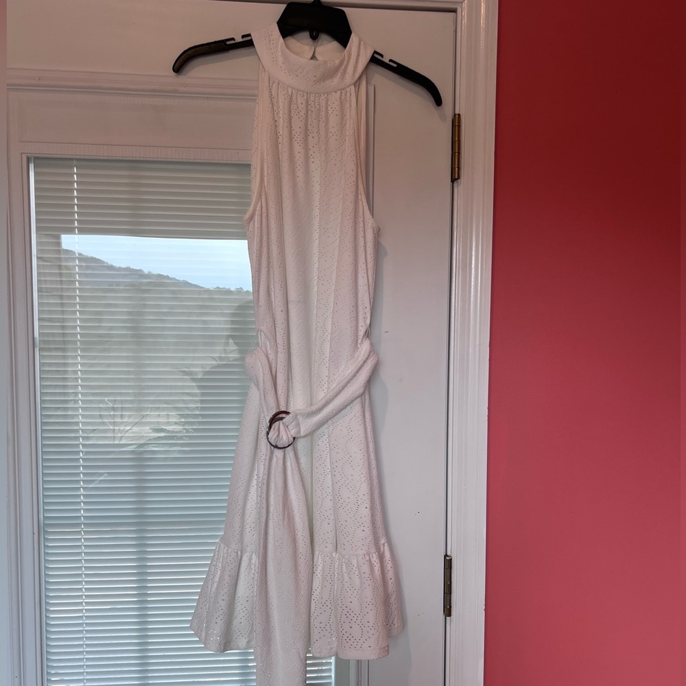 Ladies white party dress